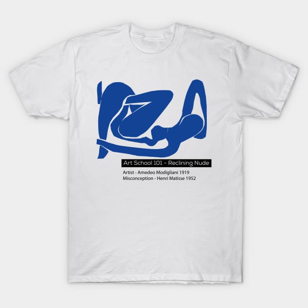 Reclining Nude T-Shirt by PopGraphics